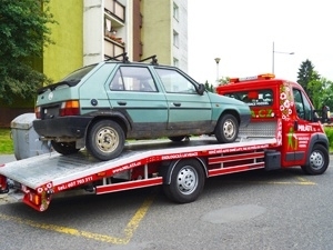 Likvidace automobilu Mosty u Jablunkova